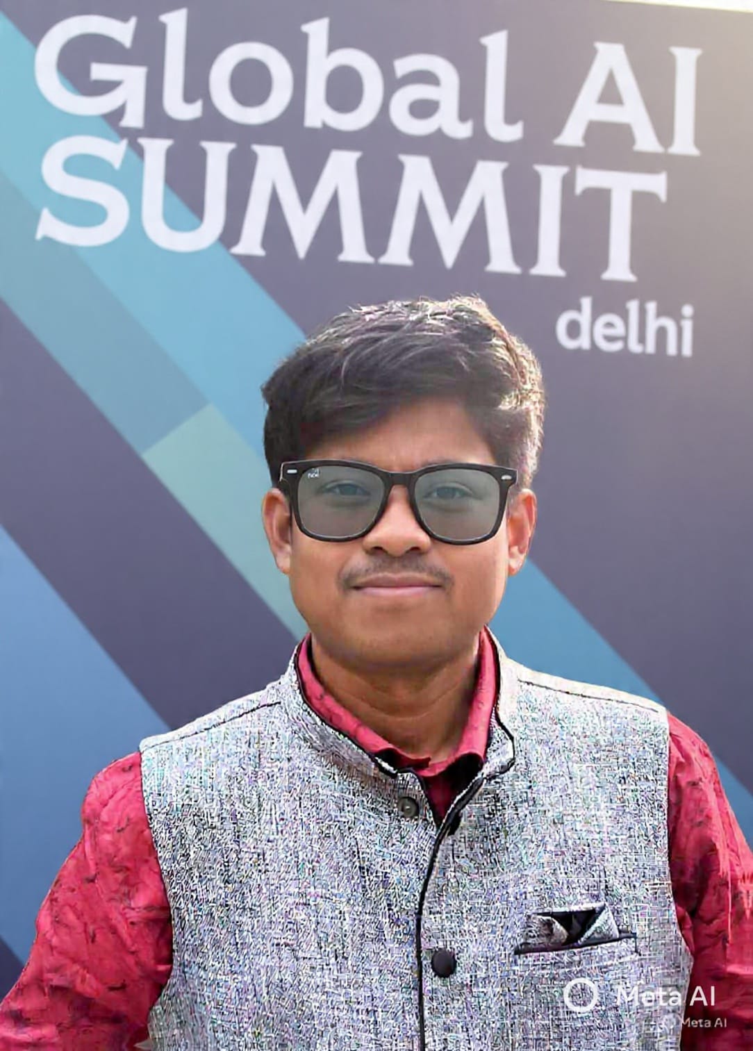 Sudip Majumder, Agentic AI Architect and founder of Super AI BHARAT, speaking at Global AI Summit